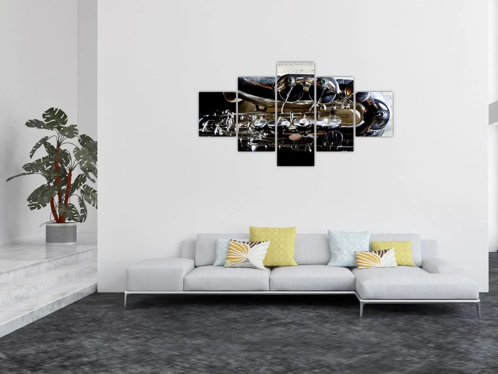 Obraz - Saksofon (125x70 cm)