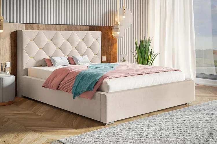 Pojedyncze łóżko pikowane 90x200 Illugi 2X - 36 kolorów