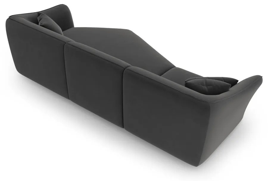 Ciemnoszary aksamitny narożnik Tokyo – Cosmopolitan Design