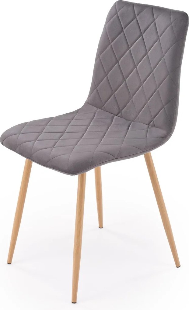 Krzesło tapicerowane do jadalni z pikowaniem K525 WD Halmar