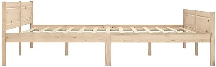 Małżeńskie łóżko z naturalnego drewna 180x200 S7-A62