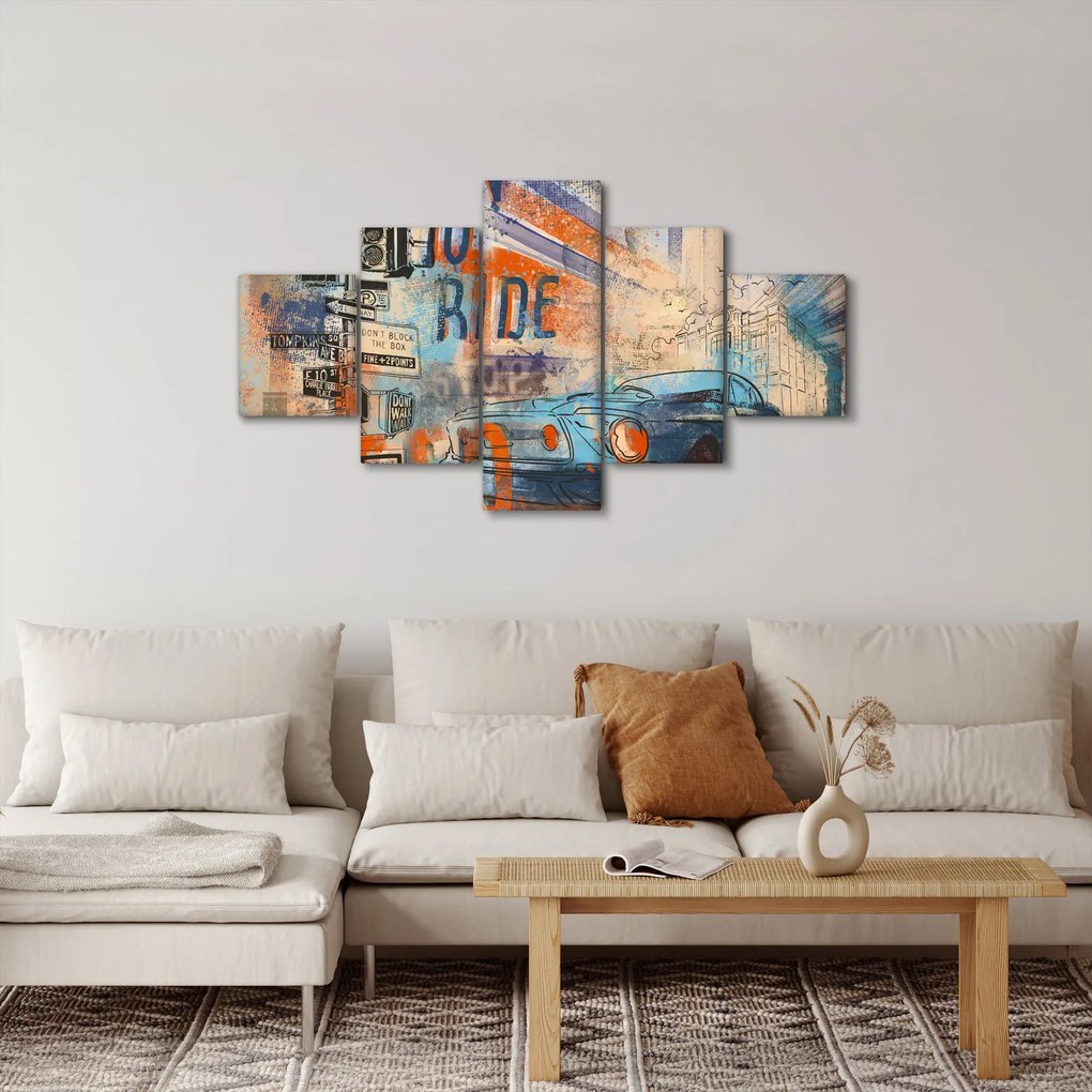Obraz - Urodzony by jeździć (125x70 cm)