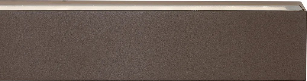 Industrialna lampa ścienna zewnętrzna rdzawobrązowa 55 cm z LED IP65 - Hannah