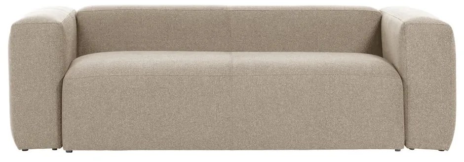Beżowa sofa Kave Home Blok, 240 cm