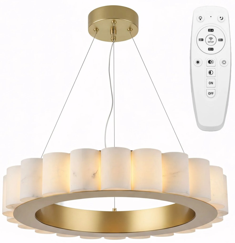 LAMPA SUFITOWA WISZĄCA LED APP1801-CP Brush Gold