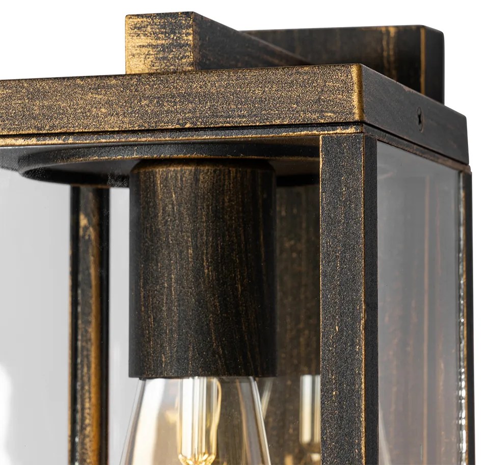 Zewnetrzna Kinkiet / Lampa scienna zewnętrzny w stylu vintage antyczne złoto IP44 - CharloisPrzemysłowy Oswietlenie zewnetrzne