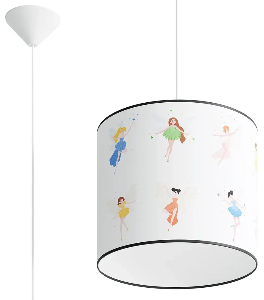 Lampa wisząca WRÓŻKI 30 biała SOLLUX  LIGHTING