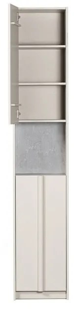 Kremowa szafka modułowa z litego drewna sosnowego 40x210 cm Basu – WOOOD