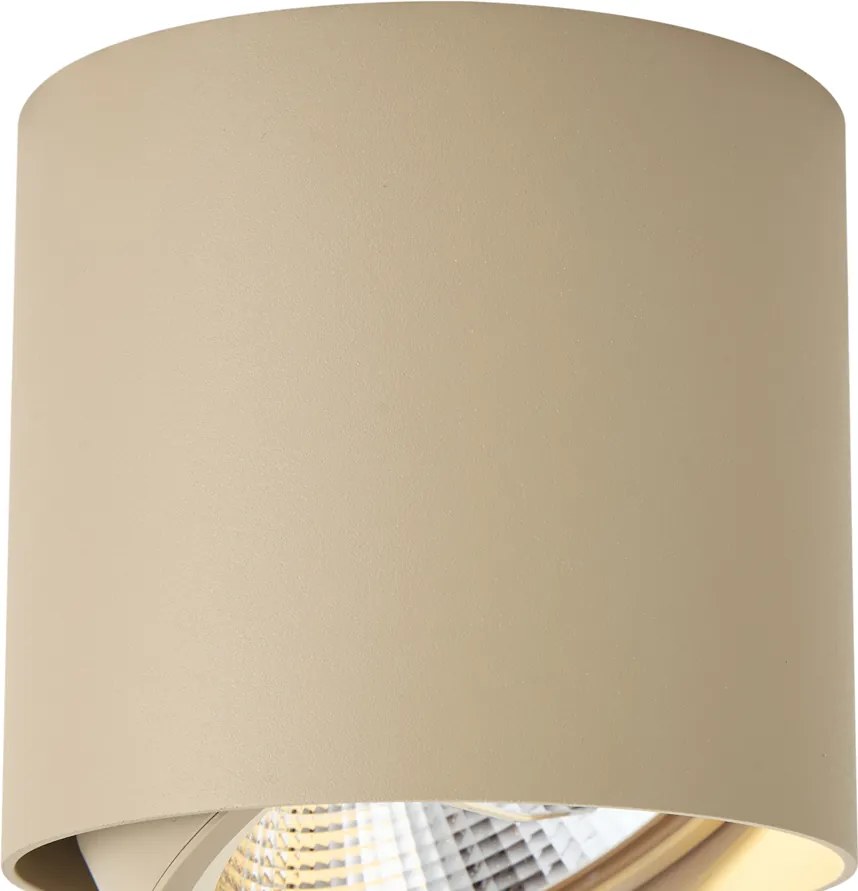 Moderne plafondspot taupe GU10 AR111 kantelbaar - Impact