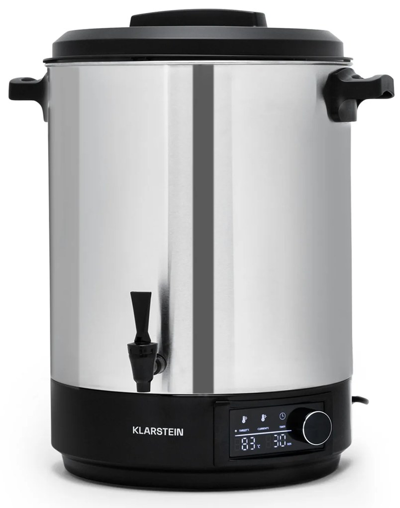 Klarstein Abbey Stal nierdzewna 40L Garnek do pasteryzacji Srebrny