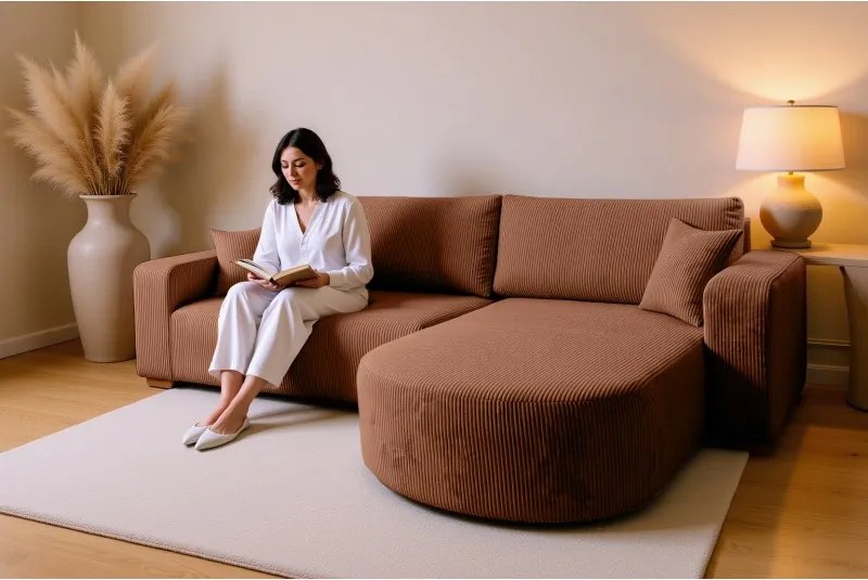 Narożnik BIS XL Uniwersalny z funkcją spania POSO 39 DomoHome