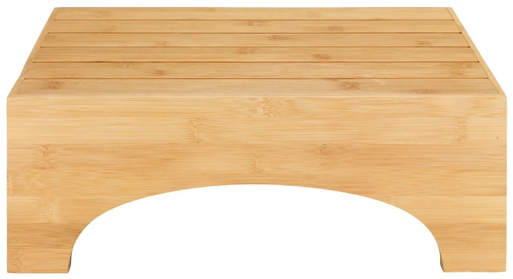 Taboret łazienkowy BAMBUSA, niski, bambusowy, WENKO