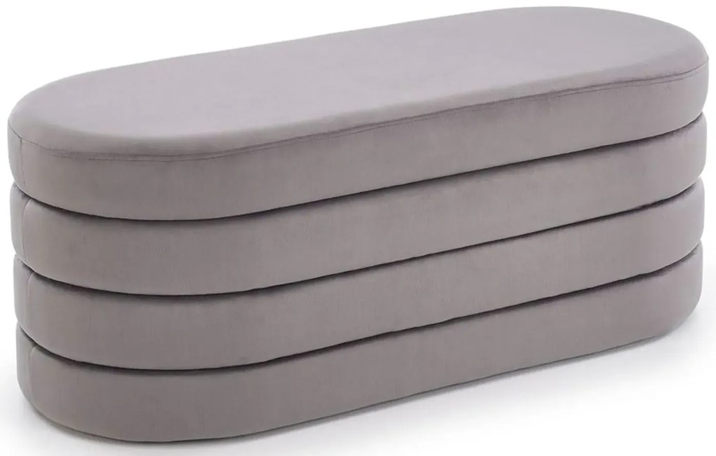 Nowoczesna szara pufa ze schowkiem L3-H06