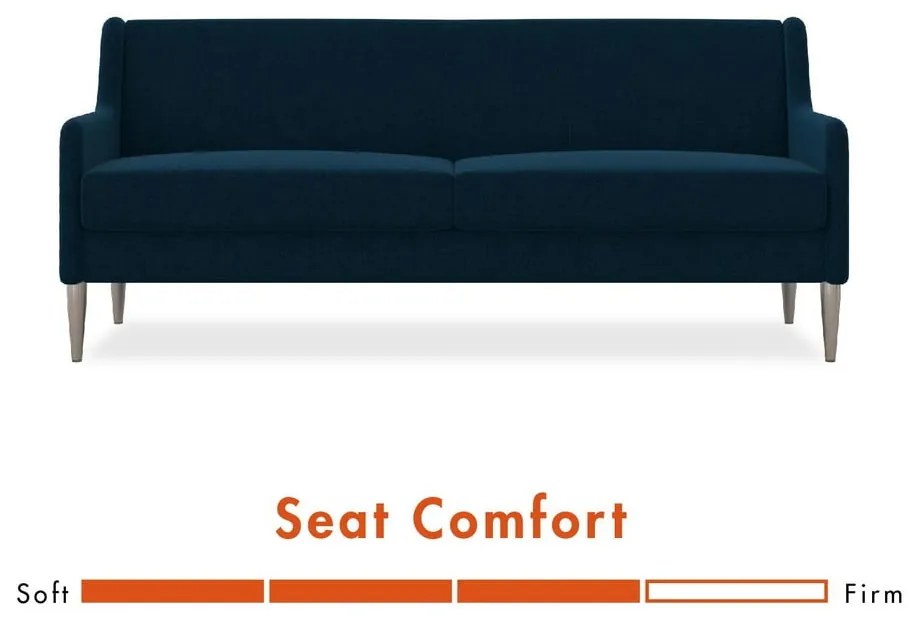 Niebieska sofa 190 cm Virginia – CosmoLiving by Cosmopolitan