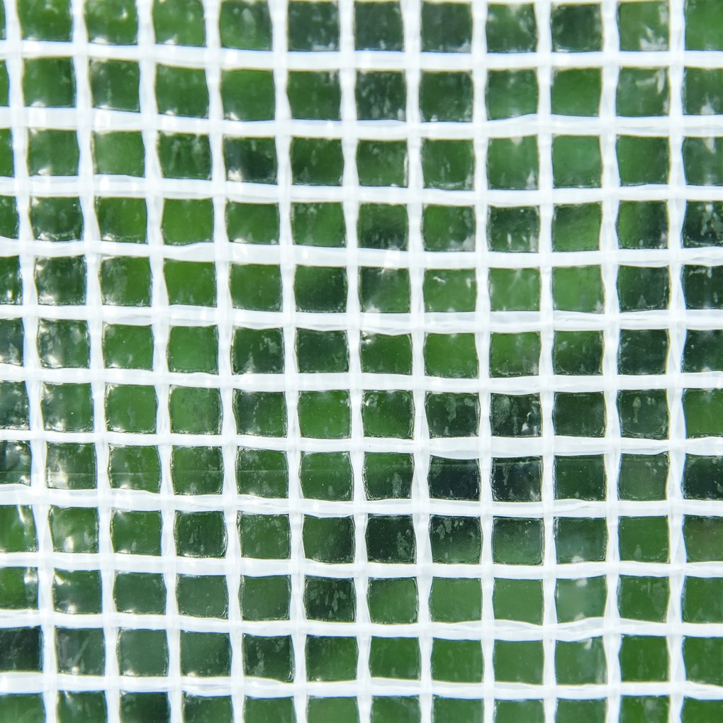 Outsunny Szklarnia z 3 otwieranymi oknami, folia z siatki PE, Szklarnia foliowa ze stali, Szklarnia na balkon, ogród, dom dla pomidorów 270x90x90cm, Szklarnia na warzywa, kwiaty, rośliny, Biała