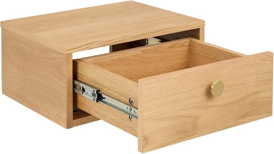 Szafka nocna w dekorze dębu w jasnym naturalnym kolorze Monfort – Actona