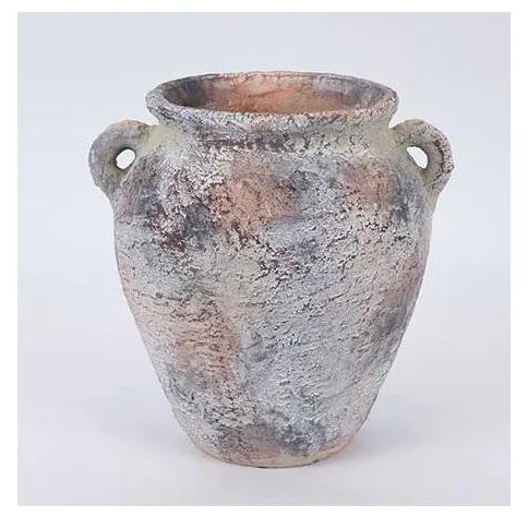 Dekoracyjny dzban szary/beżowy 21x24,5 cm