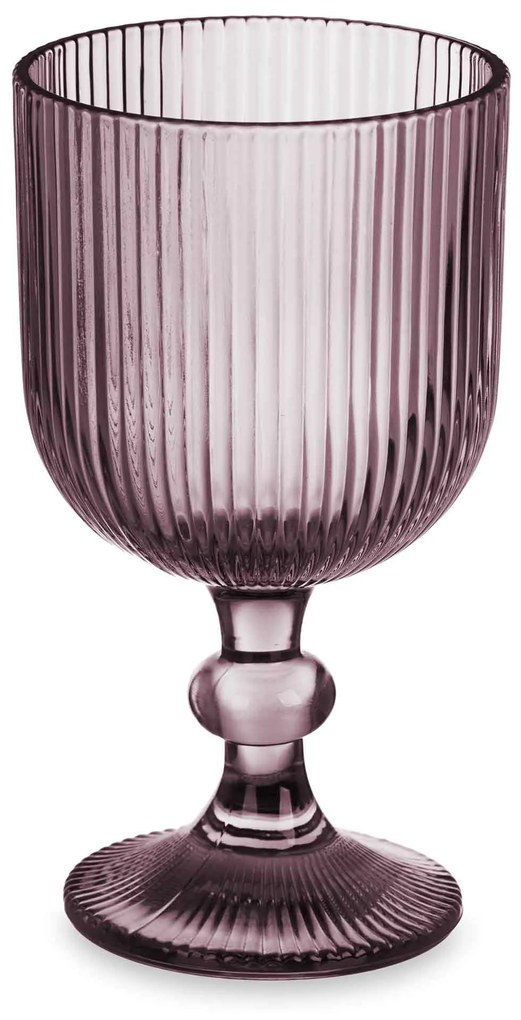 Zestaw kieliszków do wina LINES z ryflowanego szkła, 6 sztuk, 260 ml