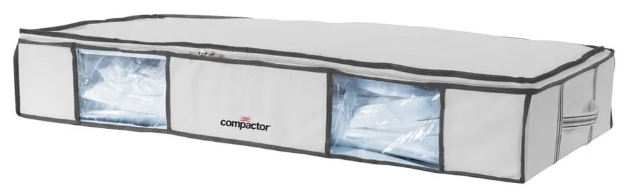 Zestaw 2 białych organizerów pod łóżko z workiem próżniowym Compactor XLarge Underbed Life, 105x15,5 cm