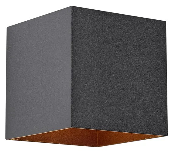 Zewnętrzna lampa ścienna czarna z LED IP65 Solarna - Charlene