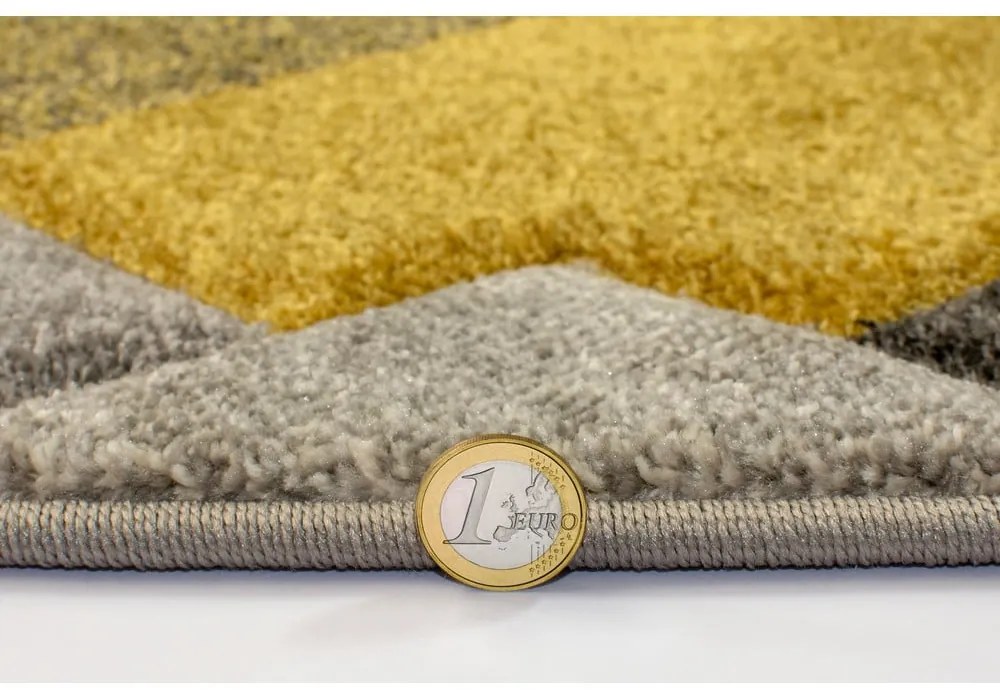 Żółto-szary dywan 200x290 cm Nimbus – Flair Rugs