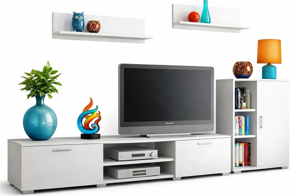 Komplet białych mebli do salonu L6-R77