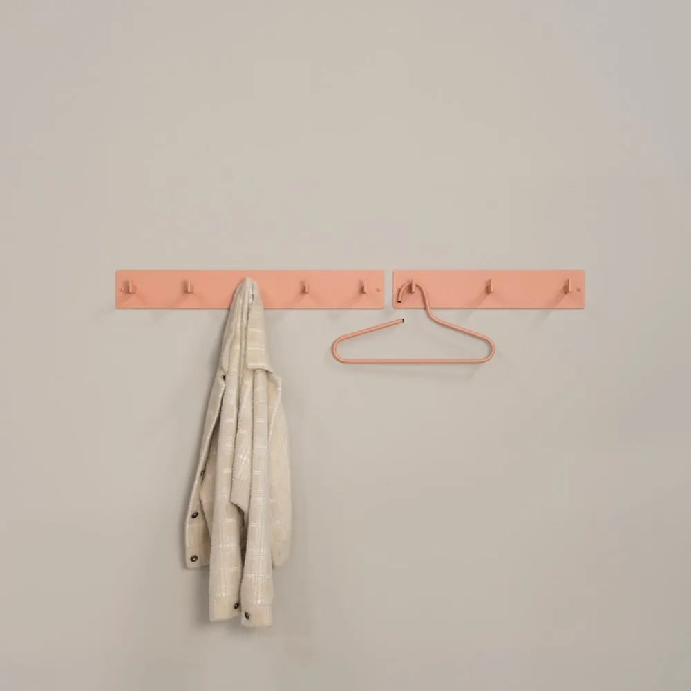 Łososiowy metalowy wieszak ścienny 50 cm Leatherman – Spinder Design