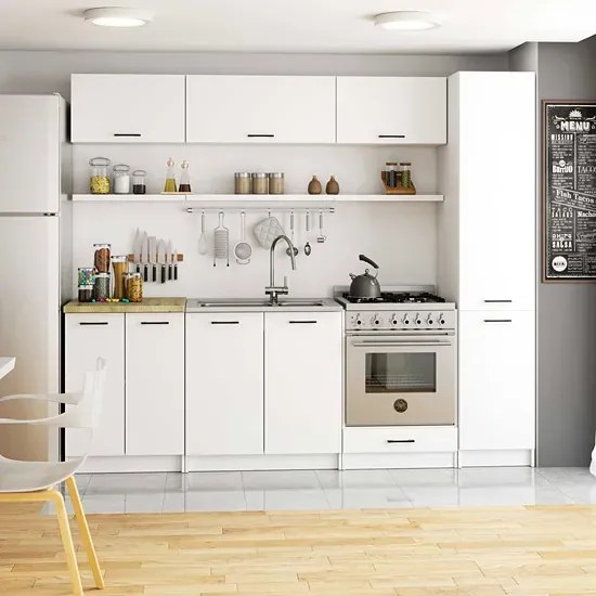 Biały słupek kuchenny A1-K63