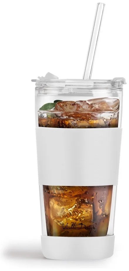 Biały kubek termiczny 600 ml Fuori – Vialli Design