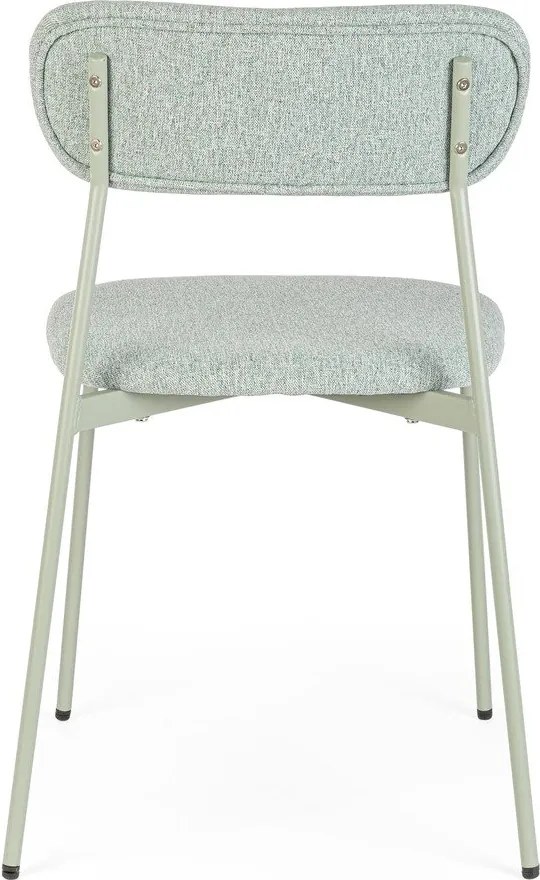 Miętowe tapicerowane krzesło Inka – Yes Everyday