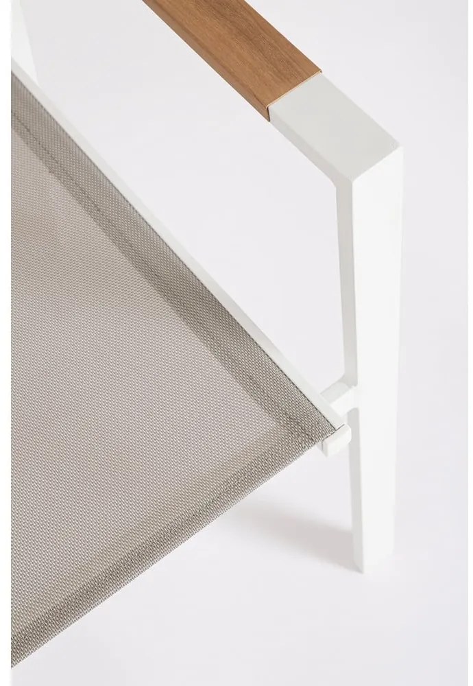 Białe metalowe krzesło ogrodowe Heta – Bizzotto