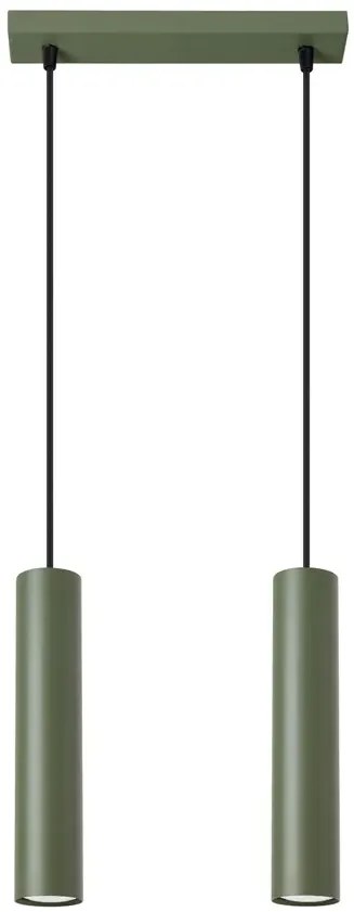 Podwójna oliwkowa lampa wisząca - M058-Maik
