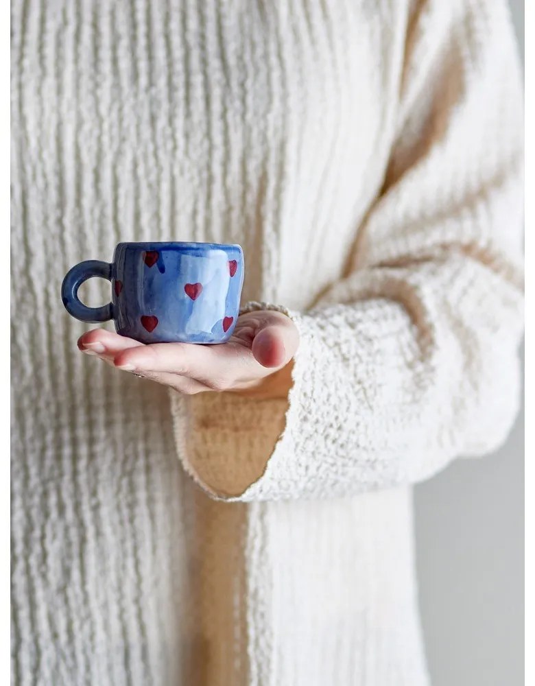 Niebieski ceramiczny kubek dla dzieci 115 ml Nini – Bloomingville Mini