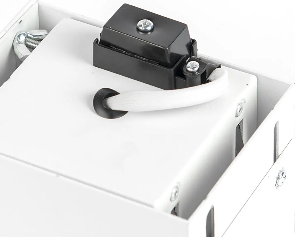 Zestaw 6 wpuszczanych reflektorów biały GU10 pochylne bez obramowania - Oneon