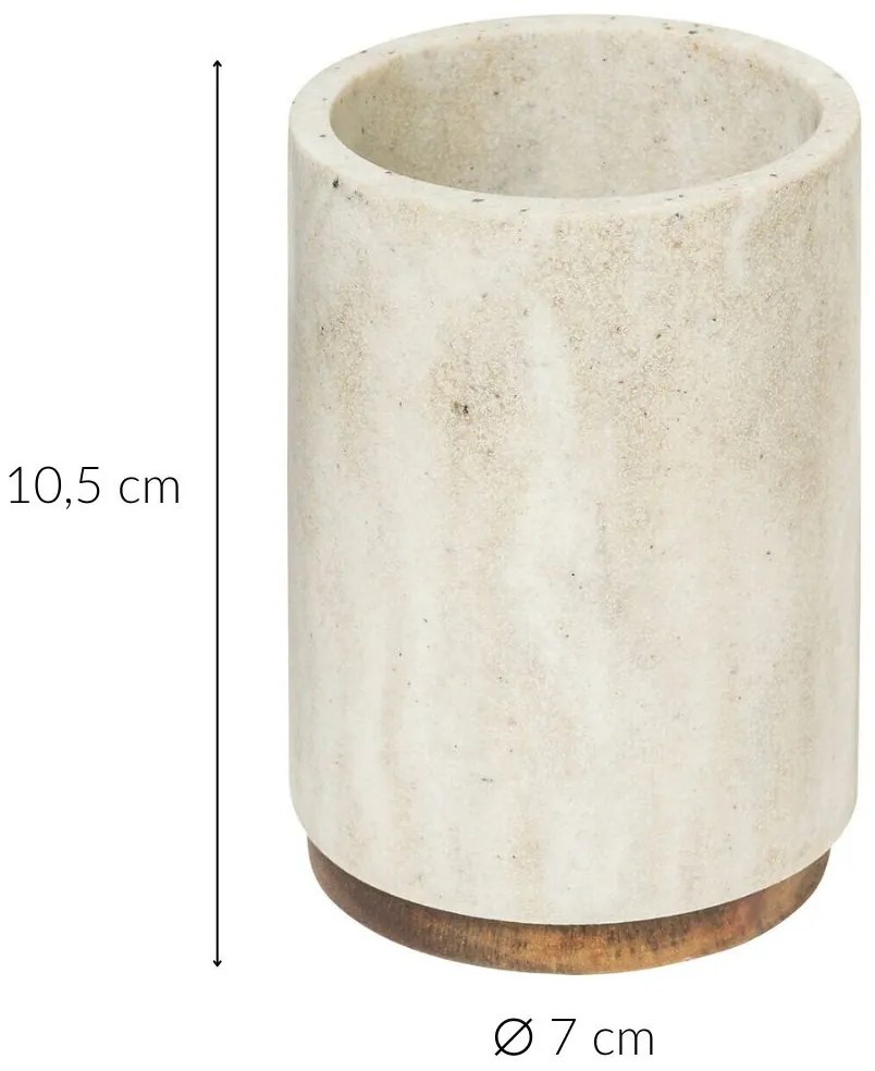 Kubek na szczoteczki do zębów COME, Ø 7 cm
