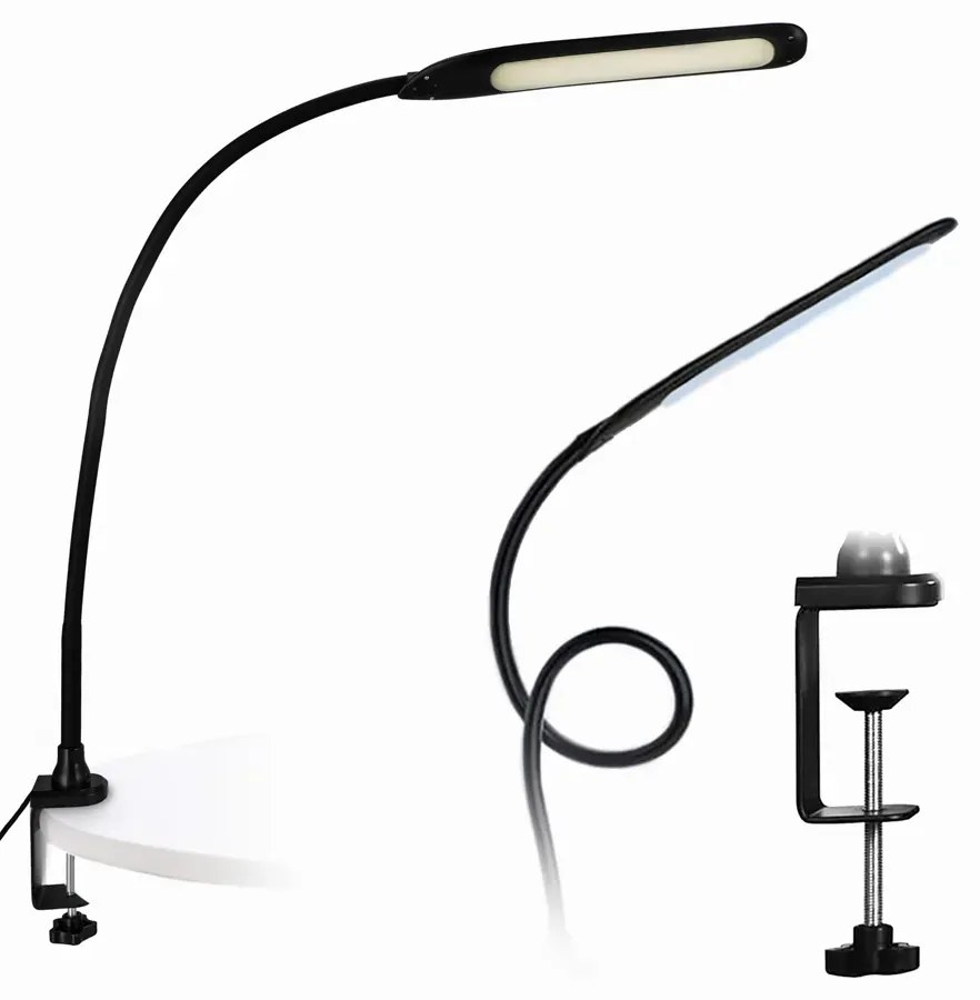 Czarna lampka biurkowa LED - M002 K0-M49