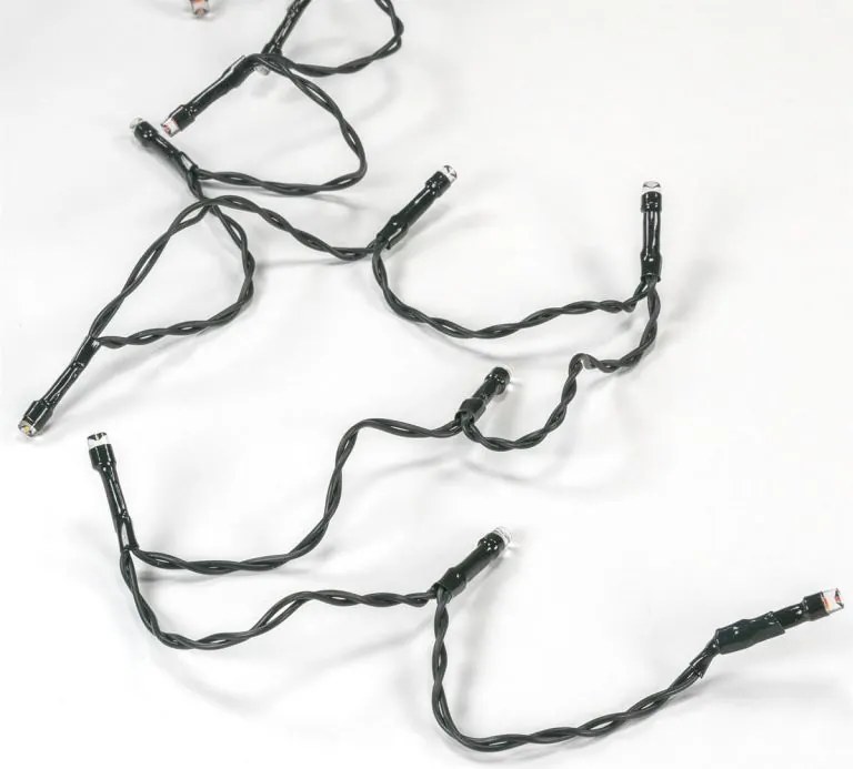 Nexos Łańcuch świąteczny, 200 diod LED, ciepła biel, zielony