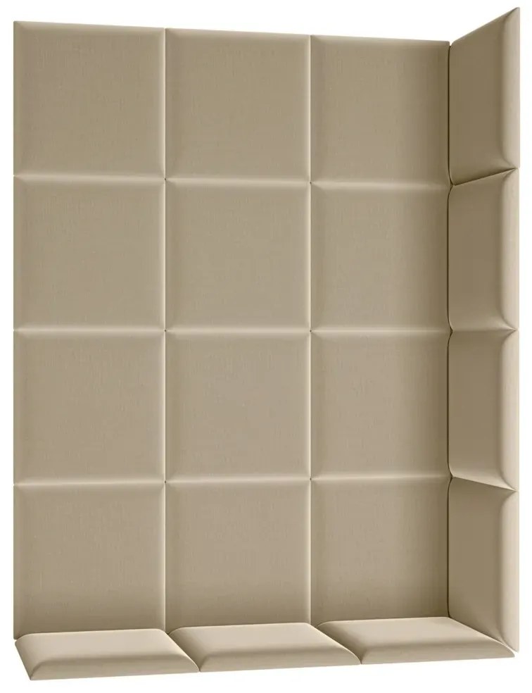 Zestaw 19 paneli tapicerowanych QUADRATTA 120x160 beżowy ELTAP