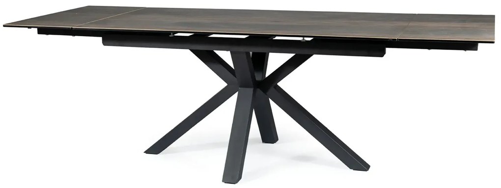 STÓŁ COLUMBUS CERAMIC BRĄZ LEGNO/CZARNY 160(240)X90 SIGNAL