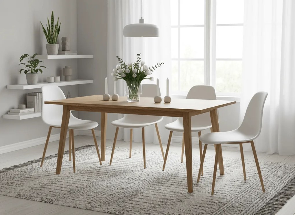 Białe krzesło OSAKA