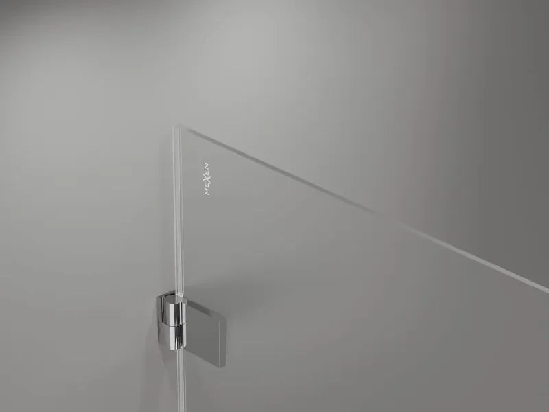 Mexen Lunar-B drzwi prysznicowe uchylne lewe 110 cm, transparent, chrom - 832S-110-050-01-00-L