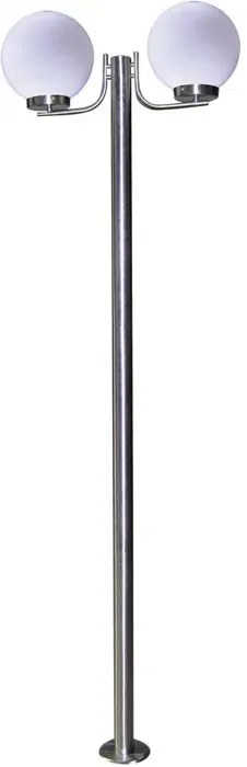 Podwójna stojąca lampa zewnętrzna ogrodowa kula - S275 P1-M82