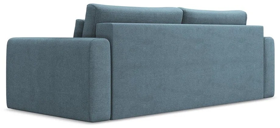 Jasnoniebieska rozkładana/ze schowkiem sofa 238 cm Kapua – Makamii
