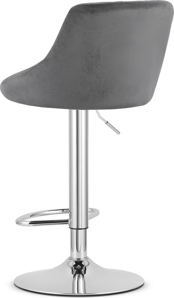 PROMOCJA Szare krzesło barowe VELVET KAST II. jakość