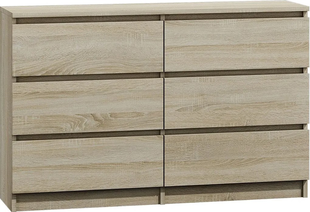 Komoda dąb sonoma 120 cm C9-W69