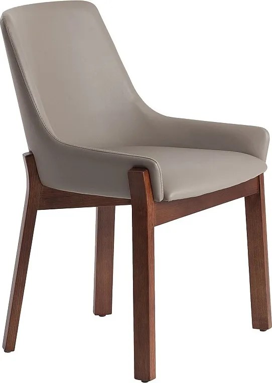 Ciemne krzesło z ekoskóry norek 4017 ANGEL CERDA