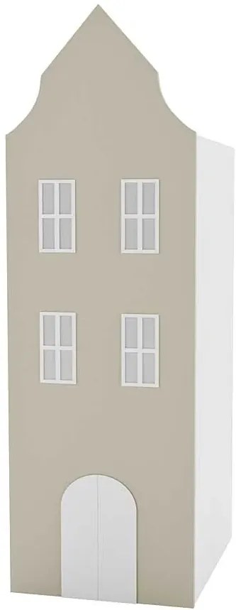 Beżowa szafa domek M0-H86