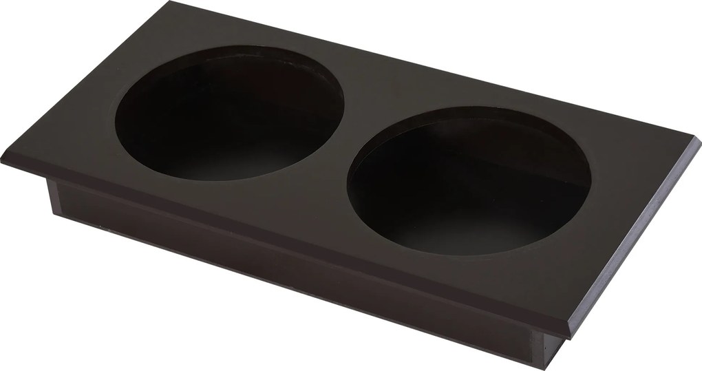 PawHut Miska dla Psów z Przechowywaniem 2 Miski Stacja Karmienia Espresso dla Kotów | Aosom PL