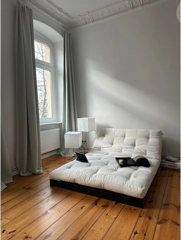 Ciemnoniebieska rozkładana sofa 140 cm Roots Black Night – Karup Design