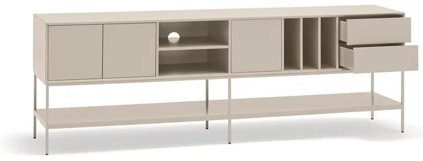 Kremowa szafka pod TV 220x74x45 cm Platt – Teulat